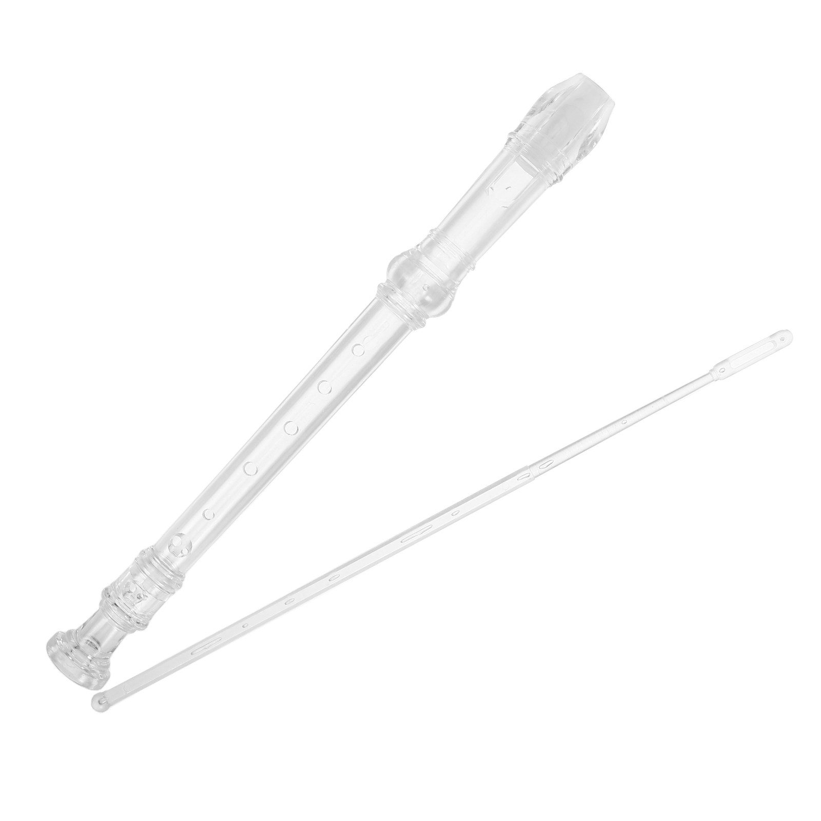 1Set 8-Hole Transparent Sopran - Soprano Recorder Plastic ulasan dan harga