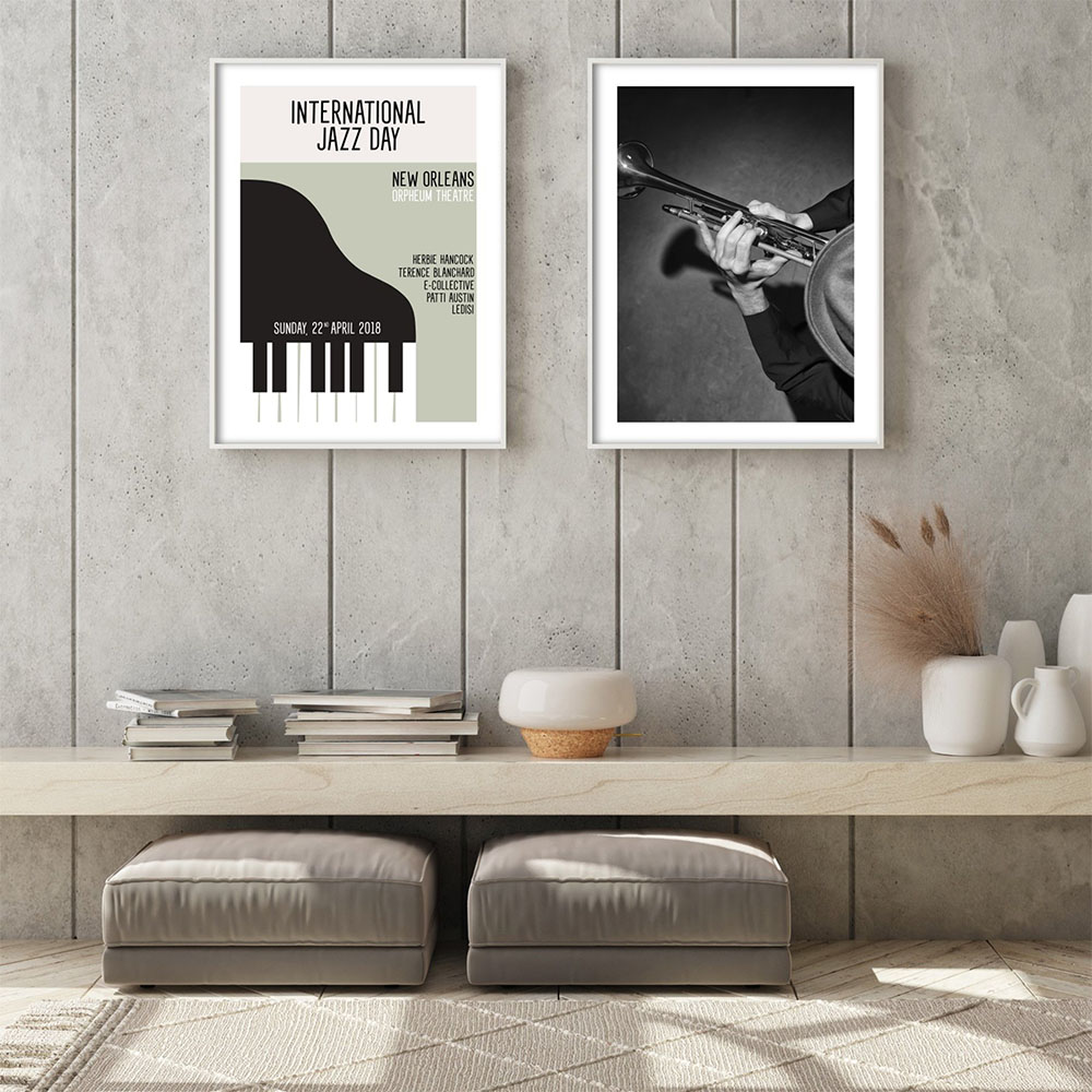 Vintage Gallery Canvas Paintin - Picture Of Musical Instrument ulasan dan harga