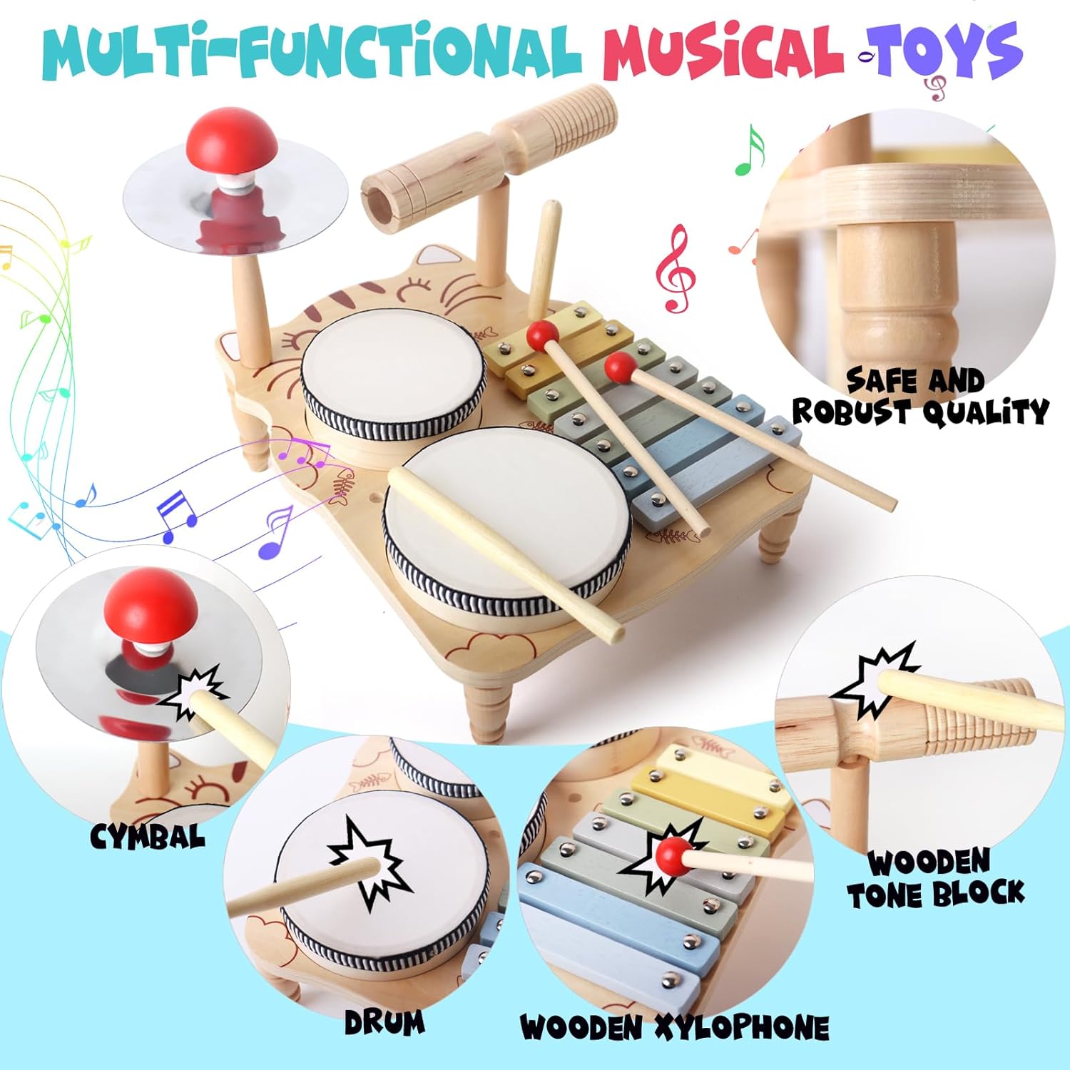 Wooden Xylophone Drum Set For  - Musical Instrument Harmonium ulasan dan harga