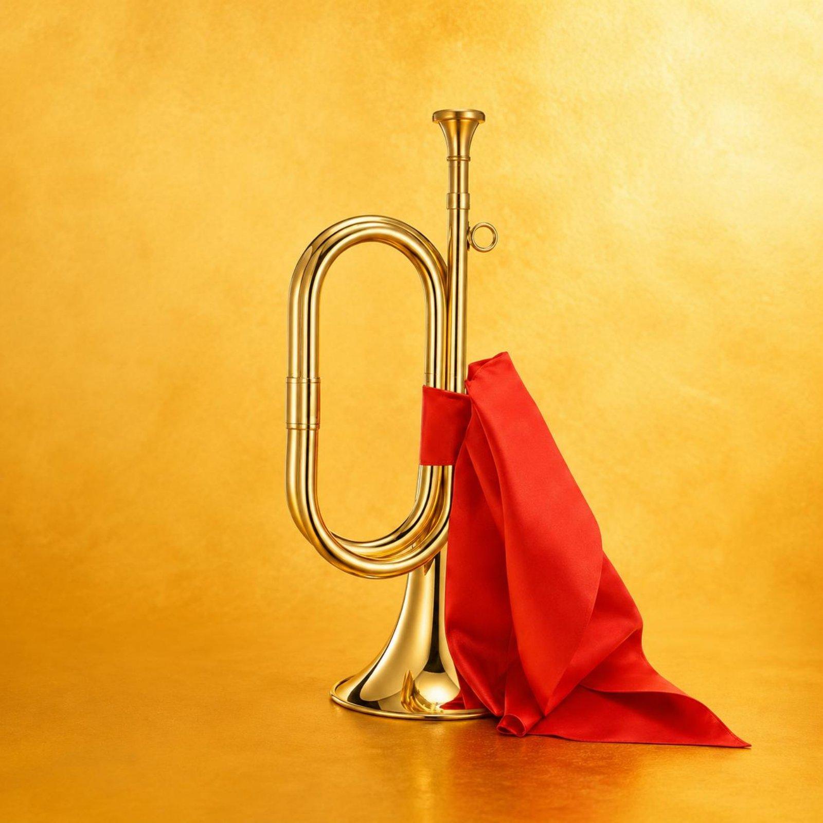 Brass Musical Horn Portable Ca - Musical Instrument Bugle ulasan dan harga