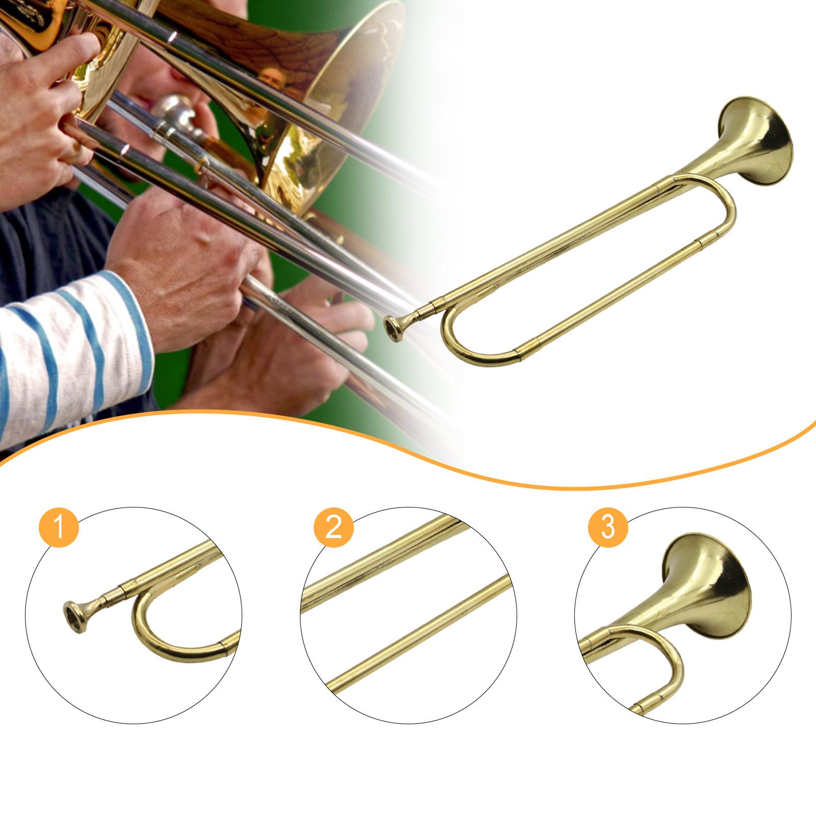 Brass Trumpet Bugle Music Inst - Musical Instrument Bugle ulasan dan harga