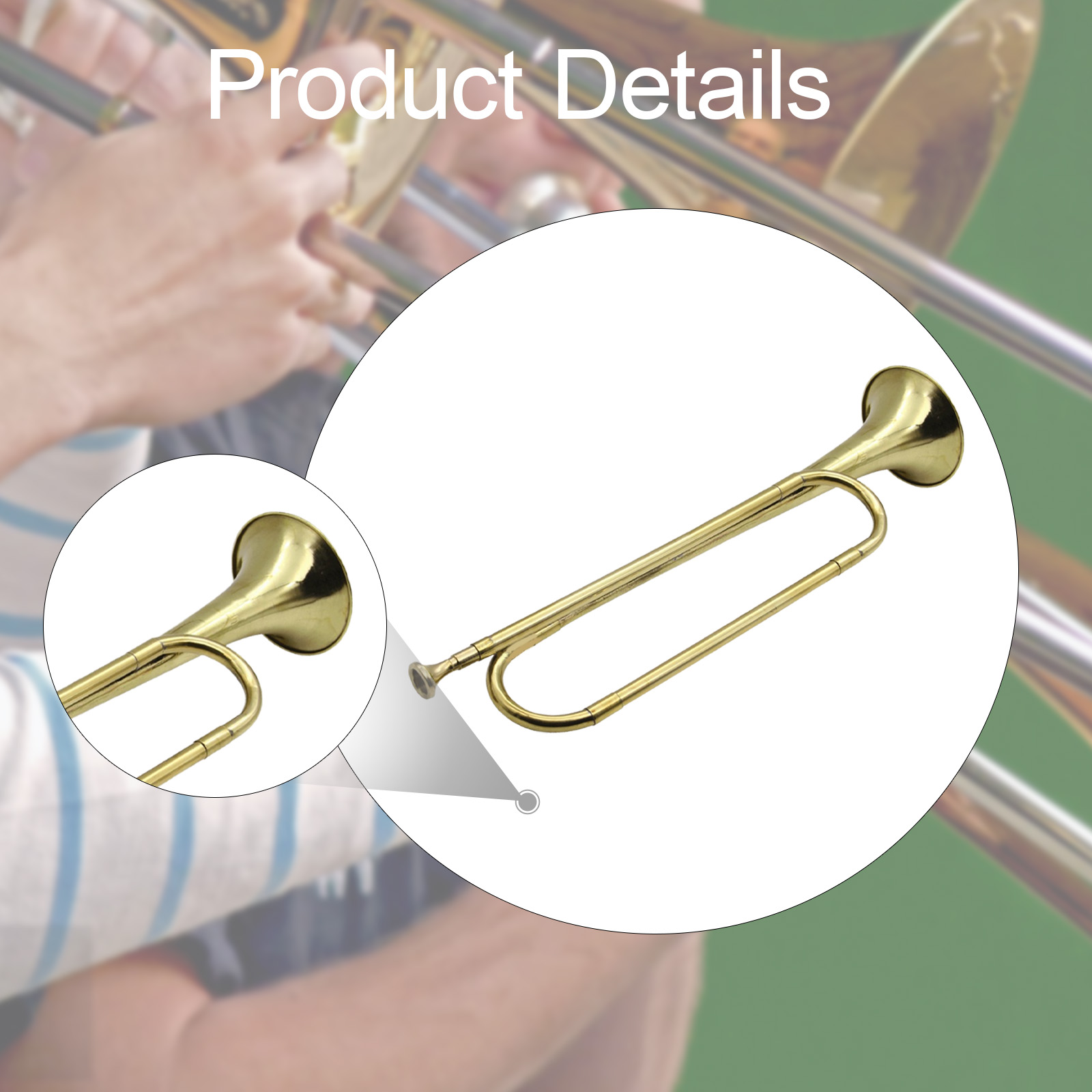 Brass Trumpet Bugle Music Inst - Musical Instrument Bugle ulasan dan harga